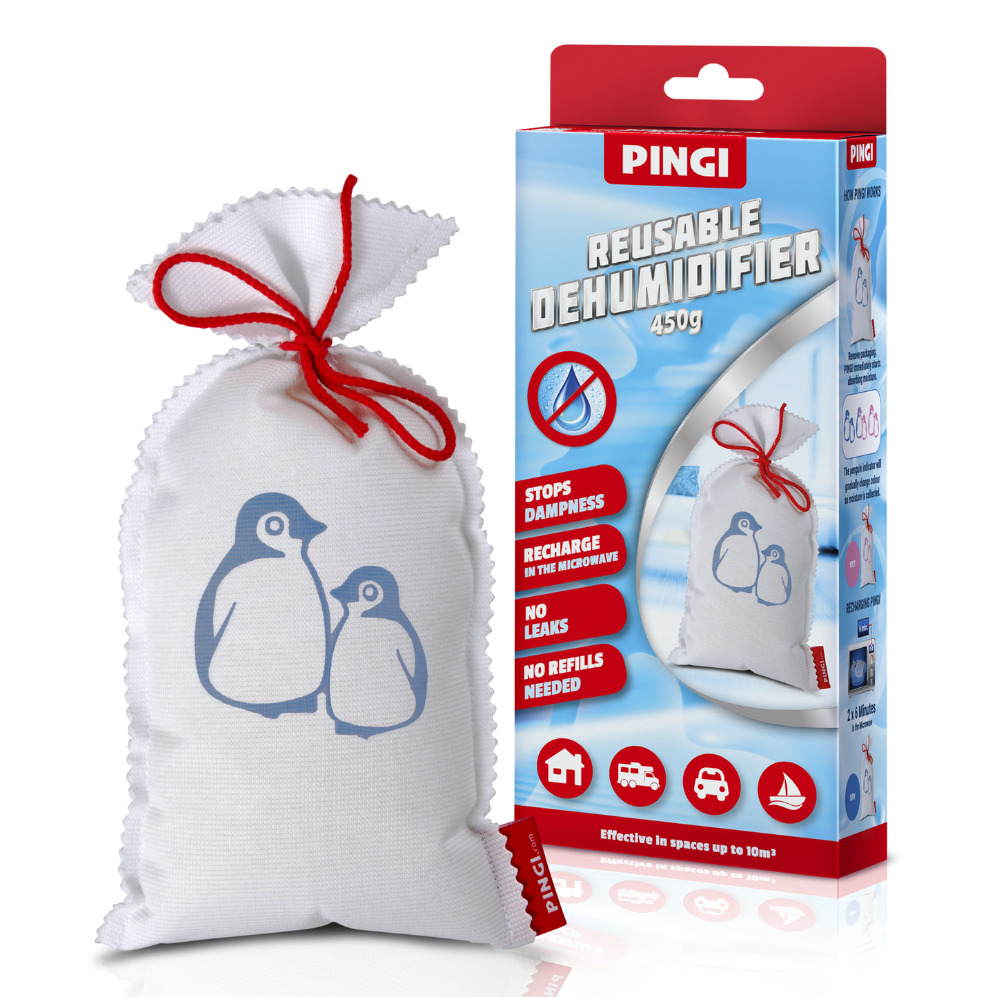 Pingi Extra Large 450g Moisture Absorber (reuseable)